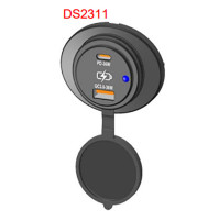 Dual Port USB Socket - 12-24V - DS2311 - ASM